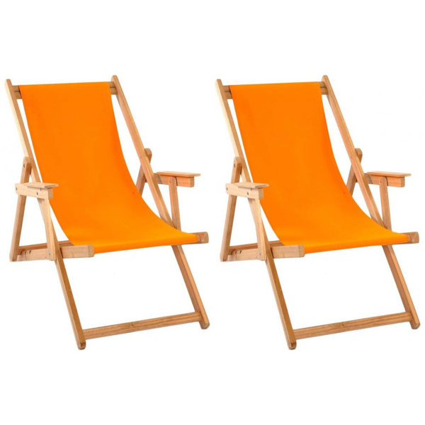 Longshore Tides Romain Folding Deck Chair Wayfair.co.uk